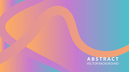 Abstract curve line wave background - vector