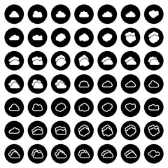 cloud icon set vector sign symbol