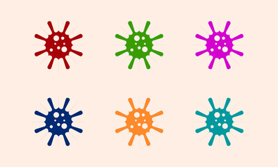 Corona virus or covid-19 vector illustration icon