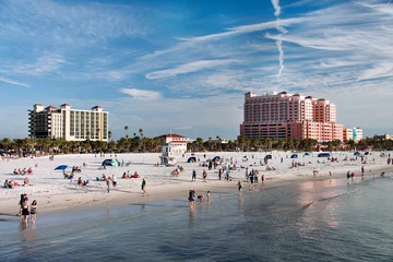 Papier Peint photo autocollant Clearwater Beach, Floride L& 39 hôtel Marriott à Clearwater Beach, Clearwater, Floride, USA, février 2016