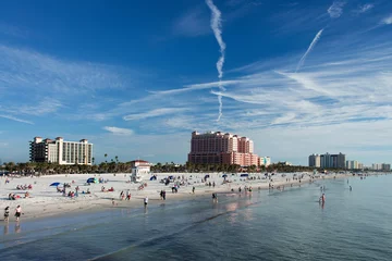 Papier Peint photo autocollant Clearwater Beach, Floride L& 39 hôtel Marriott à Clearwater Beach, Clearwater, Floride, USA, février 2016