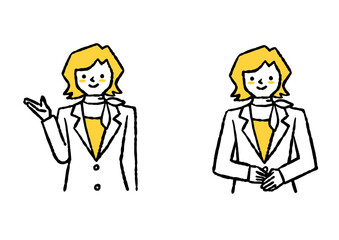 受付にいる女性02