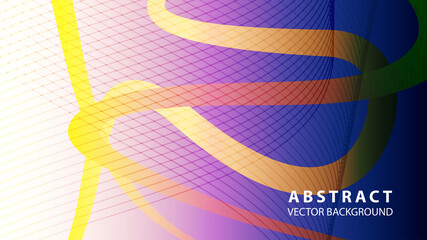 Abstract curve line wave background - vector
