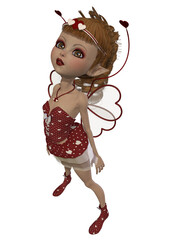 3d illustration of an cute fairytale figure
