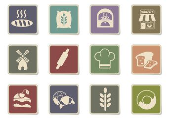 Bakeshop icon set
