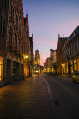 Fototapeta premium Holidays in Belgium. Discovering Bruges