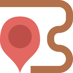 map flat icon