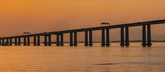 Rio de Janeiro, Brazil - CIRCA 2021: Presidente Costa e Silva Bridge, popularly known as the...