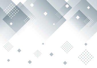 幾何学模様の背景　グレー