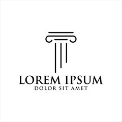 Law icon vector design template

