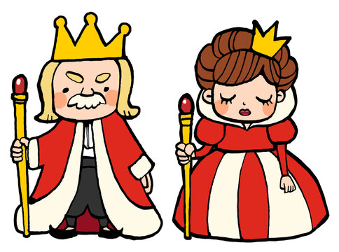 童話に出てきそうな王様と女王様のかわいい手描きイラスト Stock Illustration Adobe Stock 童話に出てきそうな王様と女王様のかわいい手描きイラスト Stock Illustration Adobe Stock