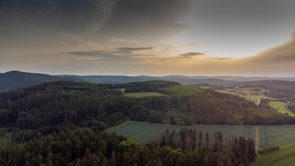 Sonnenuntergang Landschaftsaufnahme