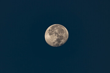 full moon over sky