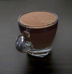 simple coffee mug made by coffee capsule