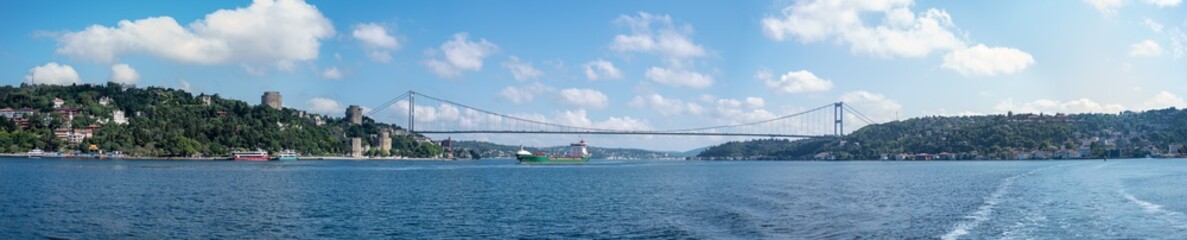 Istanbul - Turkey - 07.16.2021: Bosphorus Bridge