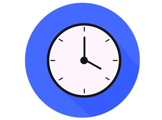 clock icon vector isolated