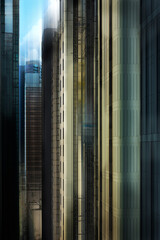 Vertical Abstract City Buildings