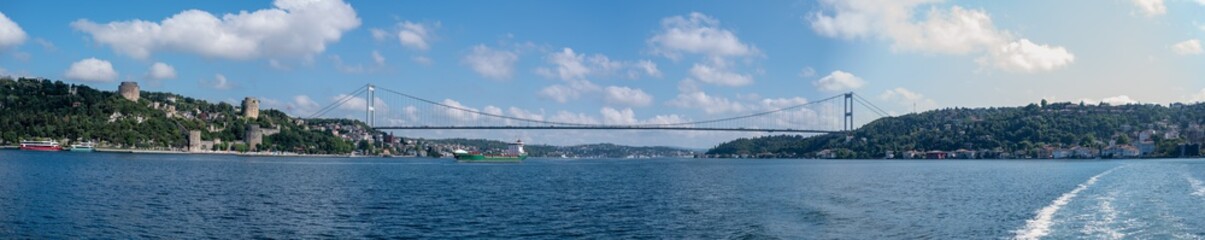 Istanbul - Turkey - 07.16.2021: Bosphorus Bridge