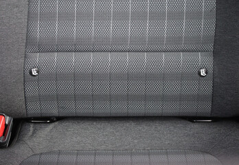 Details of a car's rear bench 