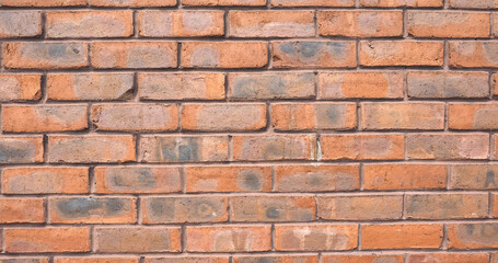 wide 4K red brick wall background