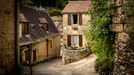 The medieval Beynac and Cazenac village in France