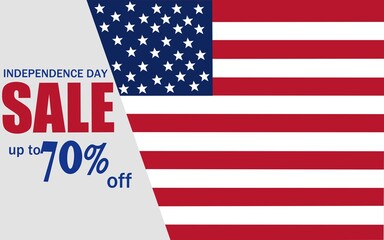 Independence day sale background design