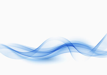 Naklejka premium Blue abstract wave Abstract vector background wave