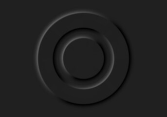 Abstract background illustration in black neomorphism style. Minimal wallpaper, backdrop.