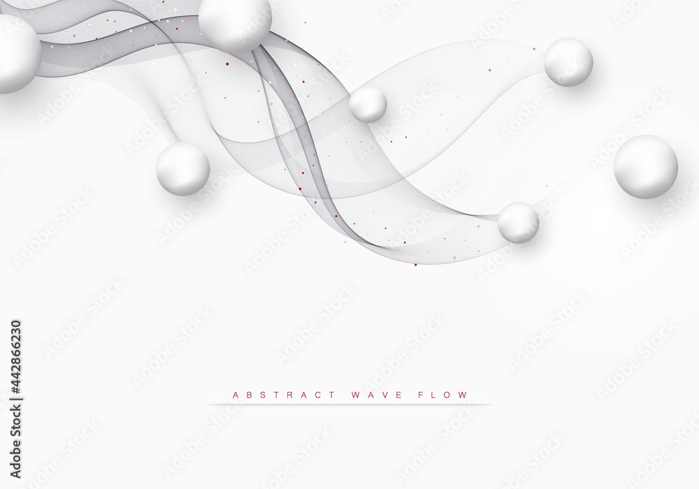 Poster abstract gray wavy background wave gray flow element