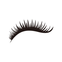 eyelashes logo icon design template vector