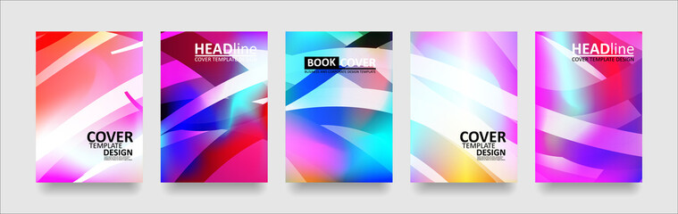 Fototapeta premium abstract wave background with gradient color. Applicable for design cover presentation invitation flyer annual report poster and business card desing packaging - Vector