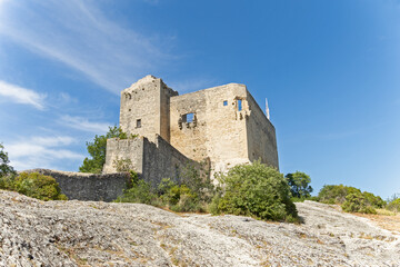 Fototapeta na wymiar vue du château Comtal à Vaison-la-Romaine