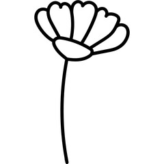 flower outline icon