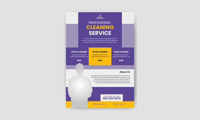 Fully Editable Cleaning Service Flyer Template design. Home Cleaning Business Marketing Square Flyer Poster Layout and company purpose Brochure Design