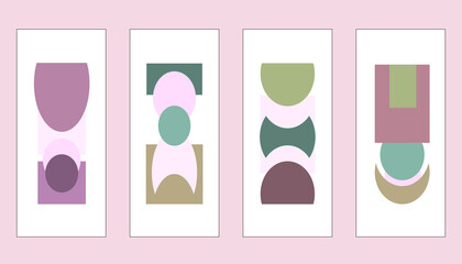 Geometric figures seamless pattern design. Abstract form in the interior. Vector illustration.