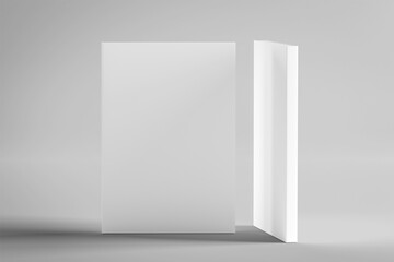 Mock up of a white book