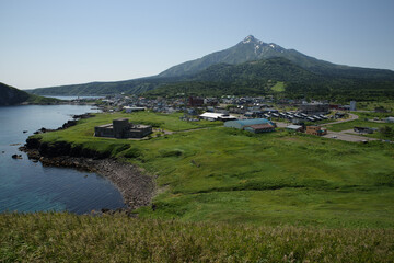 利尻島　夕日ヶ丘展望台からの風景
