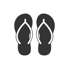 Flip flop Sandals Icon Design Graphic Template Isolated