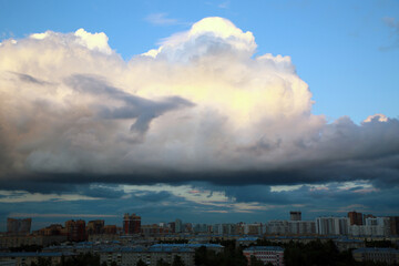 Fototapeta na wymiar Clouds, storm clouds, sun light