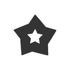 Star Icon Graphic Design Template Isolated