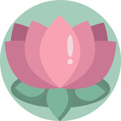Flower Icon. Spa and Sauna Icon