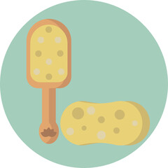 Sponge Icon. Spa and Sauna Icon
