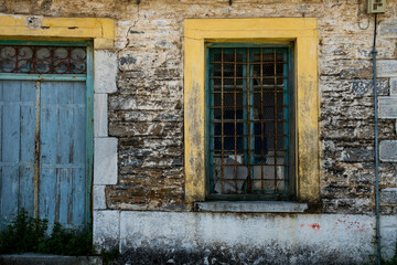 old wall in Greece