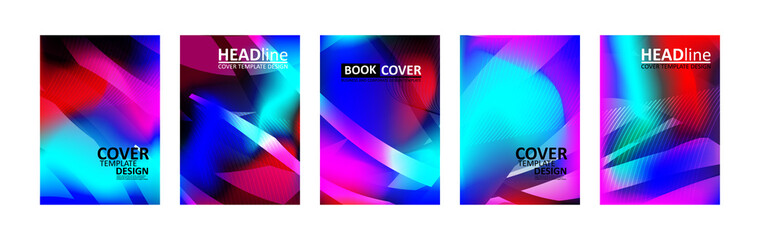 Naklejka premium abstract wave background with gradient color. Applicable for design cover presentation invitation flyer annual report poster and business card desing packaging - Vector