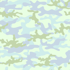 Seamless light camouflage. Army print. Vector.