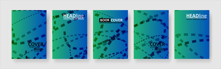 abstract dashed lines wave background with gradient color. Applicable for design cover, presentation, invitation, flyer, annual report, poster and business card, desing packaging - Vector