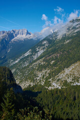 Fototapeta premium Passo della Moistrocca, Werschitz- oder Werschetzpass) 