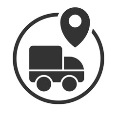 Shipping , Location and Map solid icon.