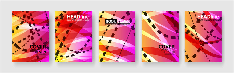 abstract dashed lines wave background with gradient color. Applicable for design cover, presentation, invitation, flyer, annual report, poster and business card, desing packaging - Vector