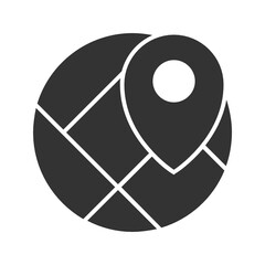 Location and Map solid icon.